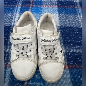 2/$10- Kids White Mickey Mouse Sneakers
